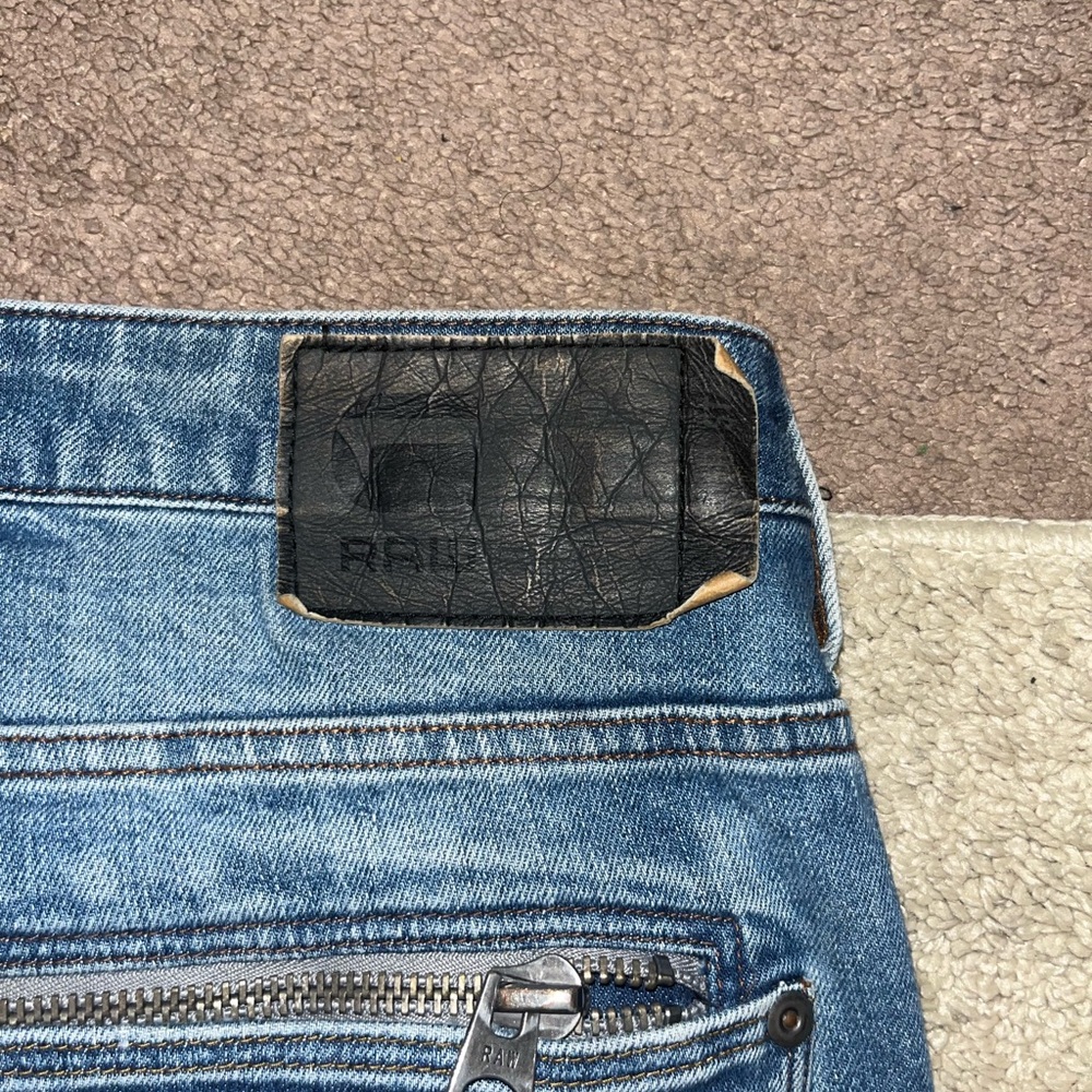 G-Star Men's Blue Slim Straight Jeans - Picture 3 of 4